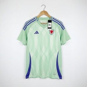 Adidas Wales Cymru Women's Away Soccer Jersey Size Large JD7452 Mint Green NWT